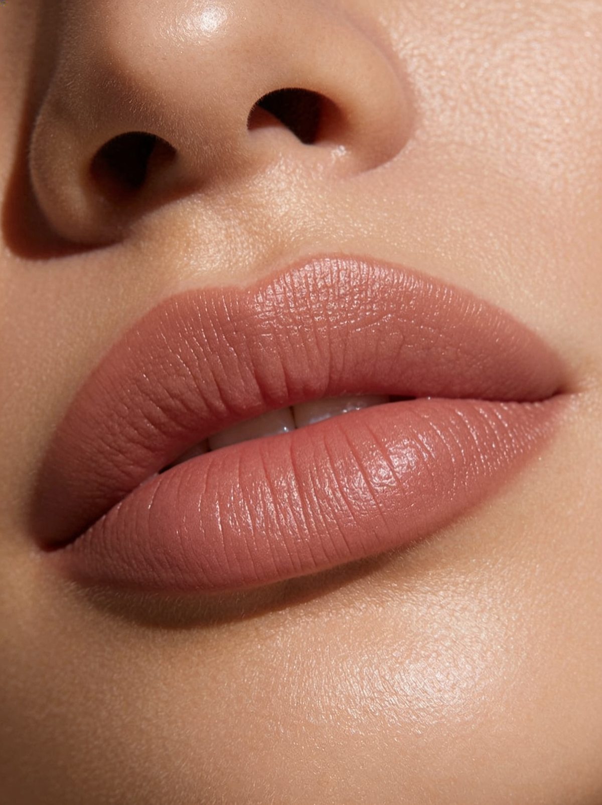 Natürlich pigmentierte Lippen nach Permanent Make-up, Nahaufnahme, Art of Beauty Gütersloh