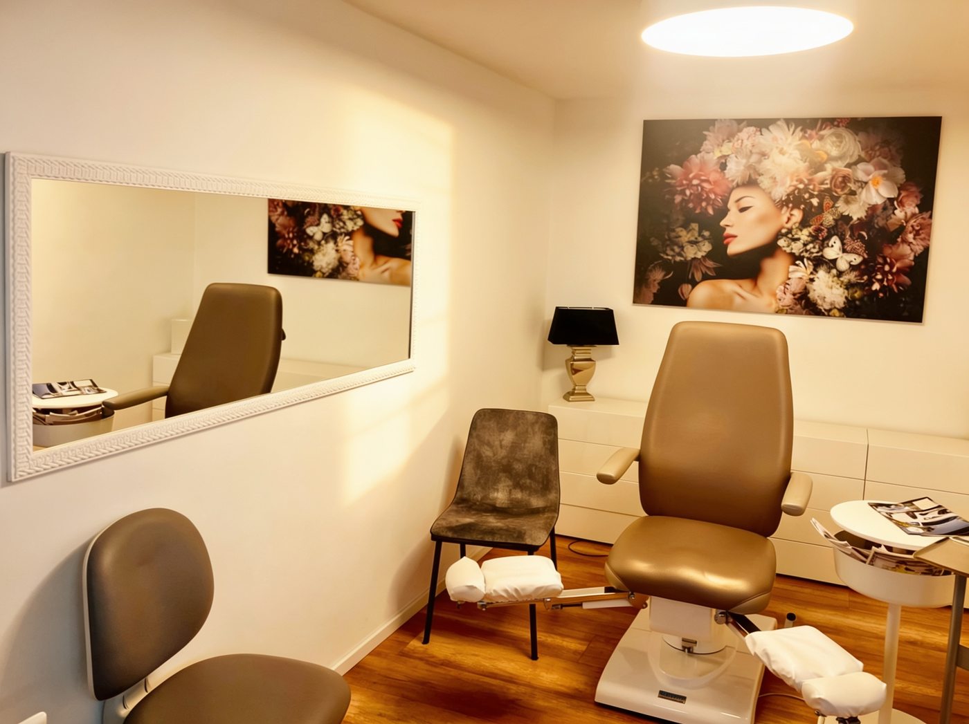 Pediküre-Bereich im Kosmetikstudio Art of Beauty Gütersloh